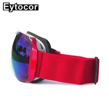 TPU рамки многоцветная линза очки для катания на сноуборде Для мужчин дешевая женская обувь цена UV400 защитой Лыжная маска для взрослых Лыжный Спорт очки eytocor
