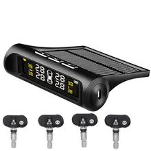 CARPRIE система контроля давления в шинах tpms датчик давления в шинах Солнечный беспроводной 4 внутренних датчика 19May8