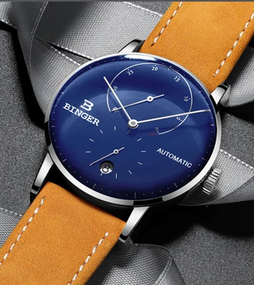 Швейцарский Бингер мужской роскошный бренд часов автоматические механические мужские s часы сапфир мужской Япония движение Мужчины t reloj hombre B-1187-1 - Цвет: 7
