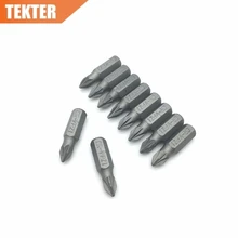 TEKTER 10 шт. хром-ванадиевая CR-V сталь#1 Pozi отвертка Биты 25 мм шестигранный хвостовик крутящий момент PZ1 отвертка Набор инструментов Chave