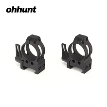 Ohhunt 25,4 мм 1 дюйм 2 шт. Высокая Низкопрофильная литая сталь быстрый выпуск 21 мм Пикатинни Вивер тактические крепления для охотничьих прицелов кольца