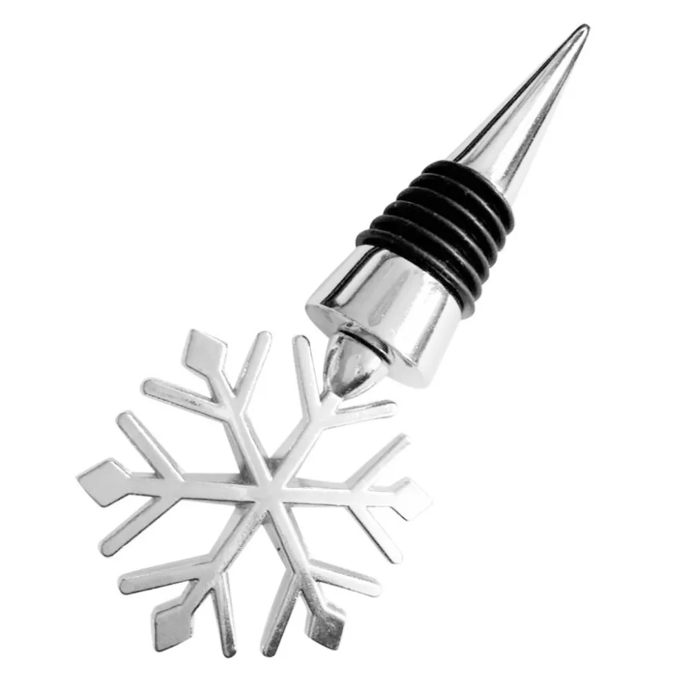 

Snowflake Wine Bottle Plug Drink Bottle Stopper Reusable Wine Saver Cover Easy to Use long 11cm L509
