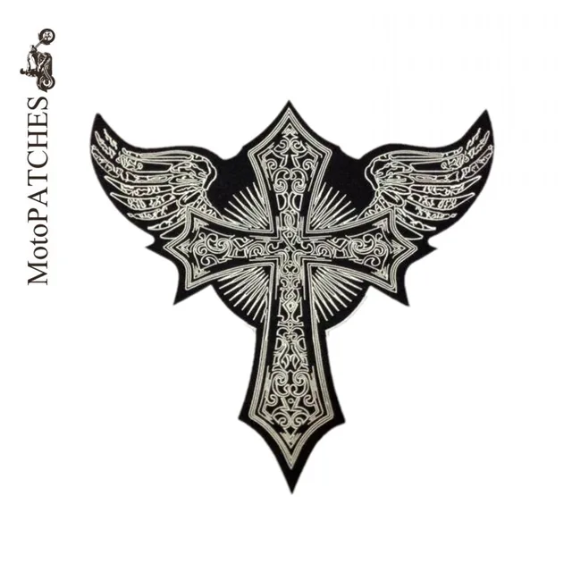 Aliexpress.com : Buy Embroidery Patch Skull Cross Wing