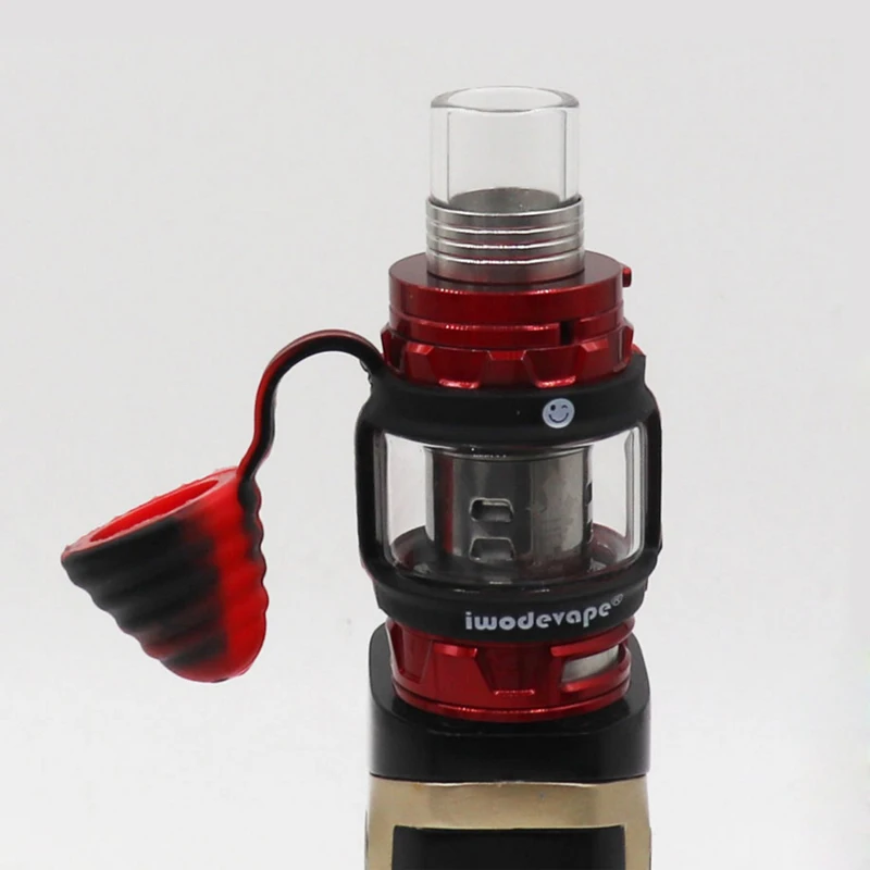 

Retail 2pcs/lot iwodevape E cigarette accessories Fat tank anti-skid rings vape bands 510 + 810 Drip Tip Covers vape rings