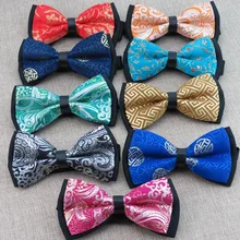 5 шт./партия) китайский стиль галстук-бабочка/атлас и полиэстер/Мужская мода досуг галстук-бабочка/25 видов по желанию