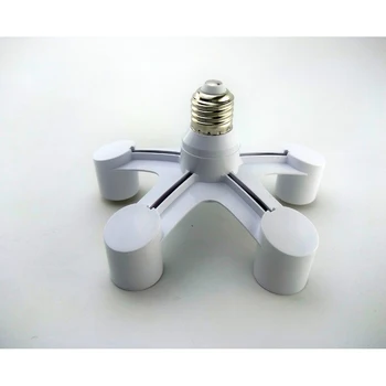 

1 to5 E27 Light Adapter Converters Lamp LED Base Holder E27 to E27 light Socket plug Splitter for LED Lighting Lamp Adapter Bulb