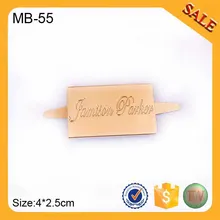 MB55 изготовленный на заказ металлический логотип бренда, этикетка, металлический знак на сумку, сумка с логотипом этикетки