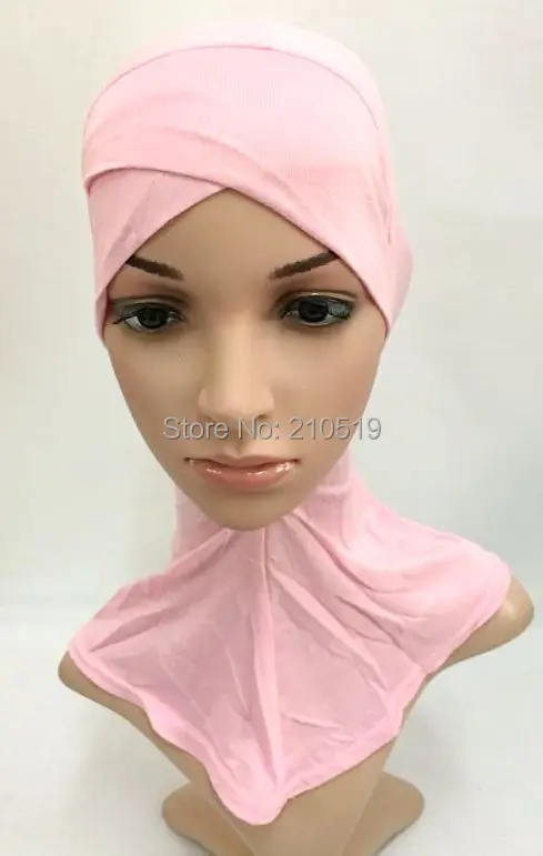 20 шт./лот Мода Кроссовер хлопок внутренний шарф ниндзя; ислам внутренний хиджаб/шарф; мусульманская шапочка под хиджаб
