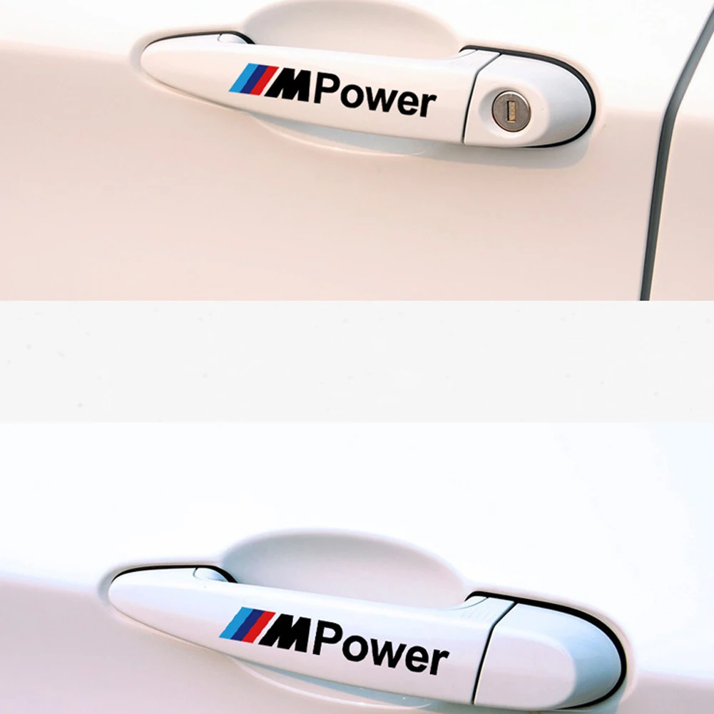 

PVC Car Sticker Creative Car-Styling 1 Set Door Handles PVC Universal Exterior Car Accessories Car Covers for BMW
