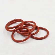 10 шт. 2,4 мм WD красный силикагель водонепроницаемые уплотнительные кольца уплотнительное кольцо высокая термостойкость OD 51 мм-62 мм