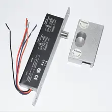 NOor NC с кронштейном Электрический Болт стеклянный дверной замок электронный замок с задержкой времени для контроля доступа к двери Система безопасности