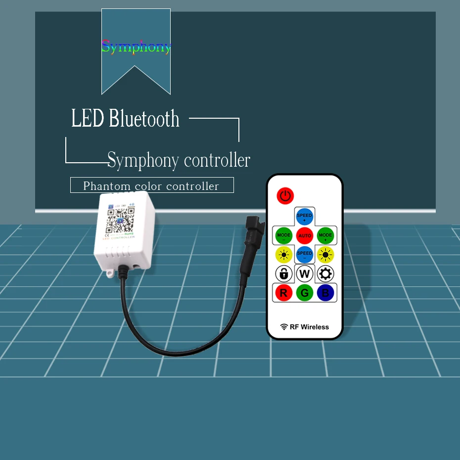 5 В-24 В WS2811 WS2812 WS2812B RF светодио дный контроллер для Светодиодные ленты Light 5050 музыка контроллер RGB Bluetooth 433 мГц DC 12 В 24 В SK6803