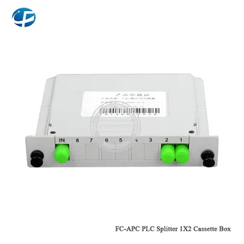 

Free shipping 5 pcs/lot 1*2 FC APC Cassette Box Fiber Optic PLC Splitter Optical Coupler RoHs apply to FTTH FTTB FTTX Network