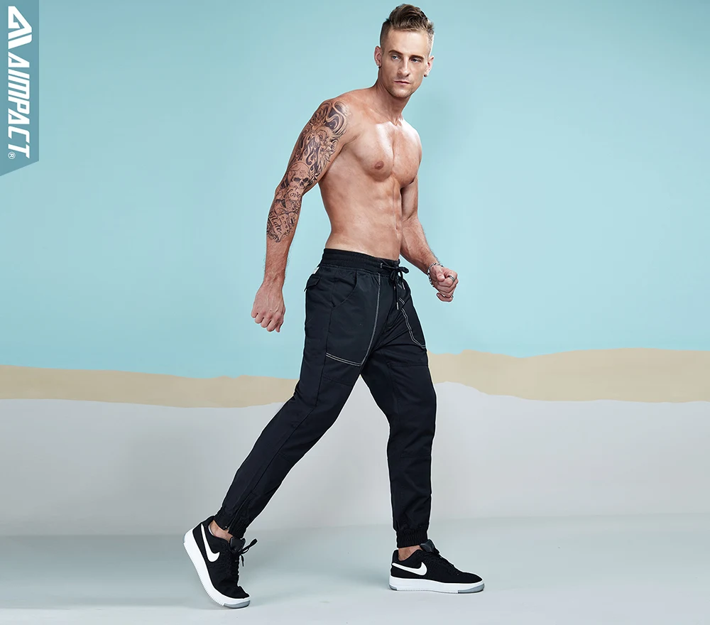 Aimpact 2018 Men Casual Pants Fashion Chino Jogger Pant Man Cotton Fitted Trace Twill Pant Male Straight Tapered Trousers AM5010 (9)