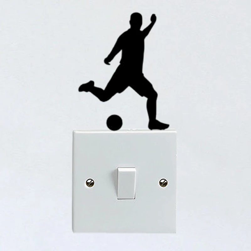 

Livingroom Home Decor Fashion Wall Decal Soccer Player Switch Sticker 6SS0497