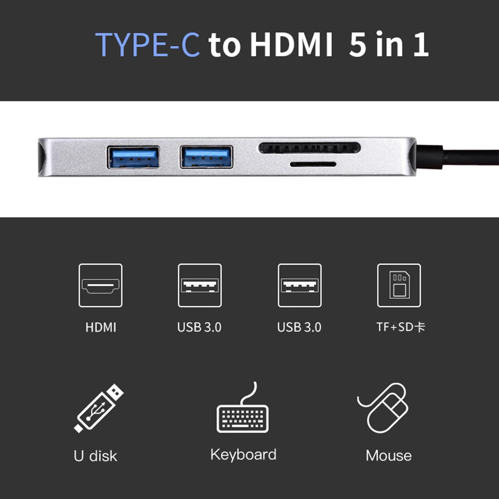 Новый usb-концентратор 3,0 type-C для USB 3,0 4 K HD зарядка PD USB-C заменитель адаптера для MacBook type-C кабель адаптер