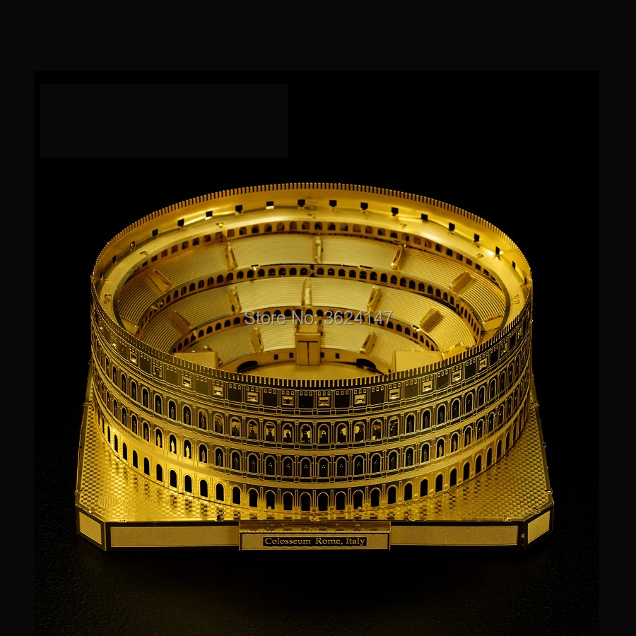 3D металлический пазл Римский Colosseum Architectural Строительный набор миниатюрных