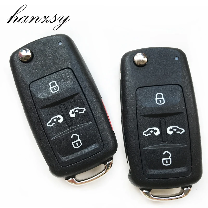 

4/5 Buttons Remote Key Shell Case For VW Volkswagan Sharan Multivan Caravelle T5 Replaceable Flip Car Key Cover blank Fob