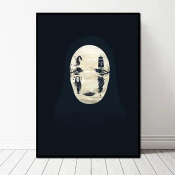 

Spirited Away A Voyage of Chihiro Japanese anime Art Canvas Poster Wall Pictures for Living Room No Frame