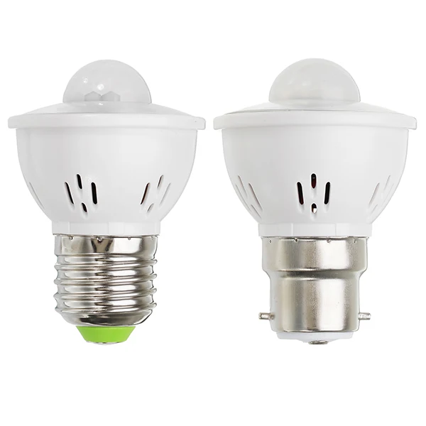 

E27 B22 LED Lamp Bulb PIR Infrared Motion Sensor Warm White Pure White LED Light Bulb AC 220V Corridor Lights