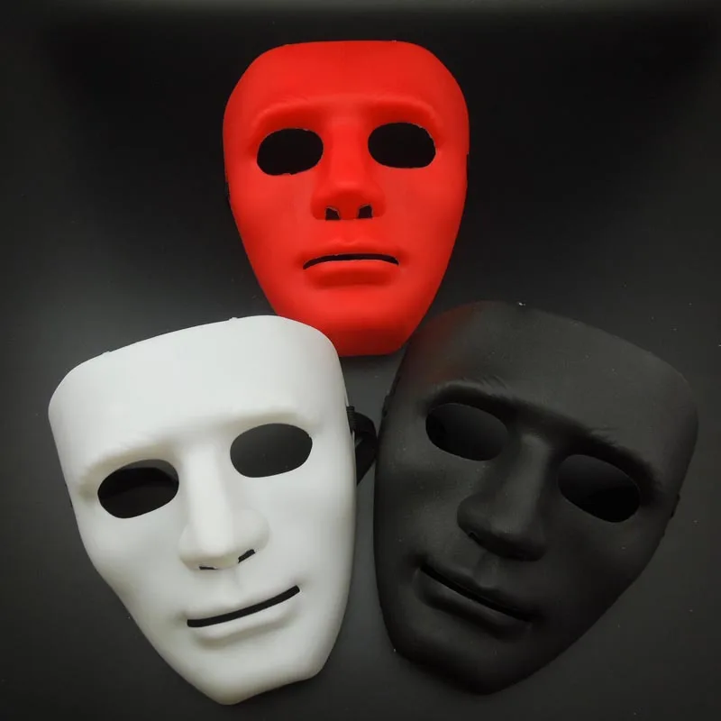 FANKASI New Halloween Mask Party DIY Scary Masks Solid Color Full Face
