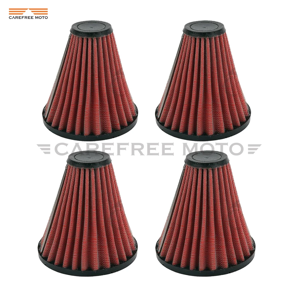 

4 Pcs Motorcycle Air Filter Cleaner Element Replacement Case for Harley CV CARB DELPHI BIG V-TWIN EFT