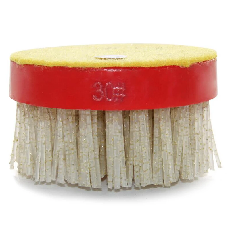 RIJILEI 10PCS/Set Shaped 4inch Diamond Abrasive Brush for antique effect leather finishing Round Antique Abrasive Brush YG17B