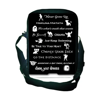 

Beautiful Men Women Boys Girls Shoulder Bags Never Grow Up Handbags for Children Chase Your Dreams Teens Men Women Crossbody Bag