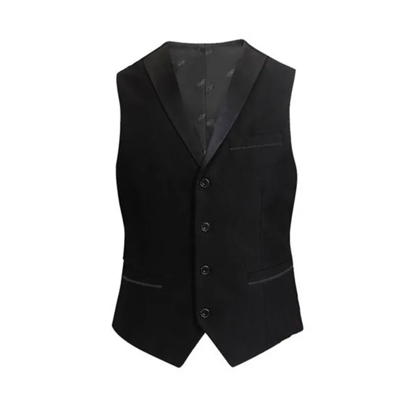 Custom Made Men Waistcoat High Quality Four Buttons Handmade Vest for