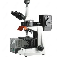 EPI Fluorescence Trinocular Microscope–AmScope Supplies 40X-1600X EPI Fluorescence Trinocular Microscope + 8MP Digital Camera