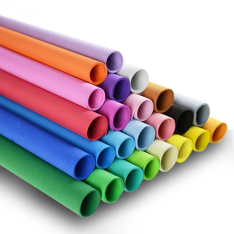 Buy 5 pcs 50x40 2mm Foam Paper Child Art 10 colors Fold scrapbooking Thick