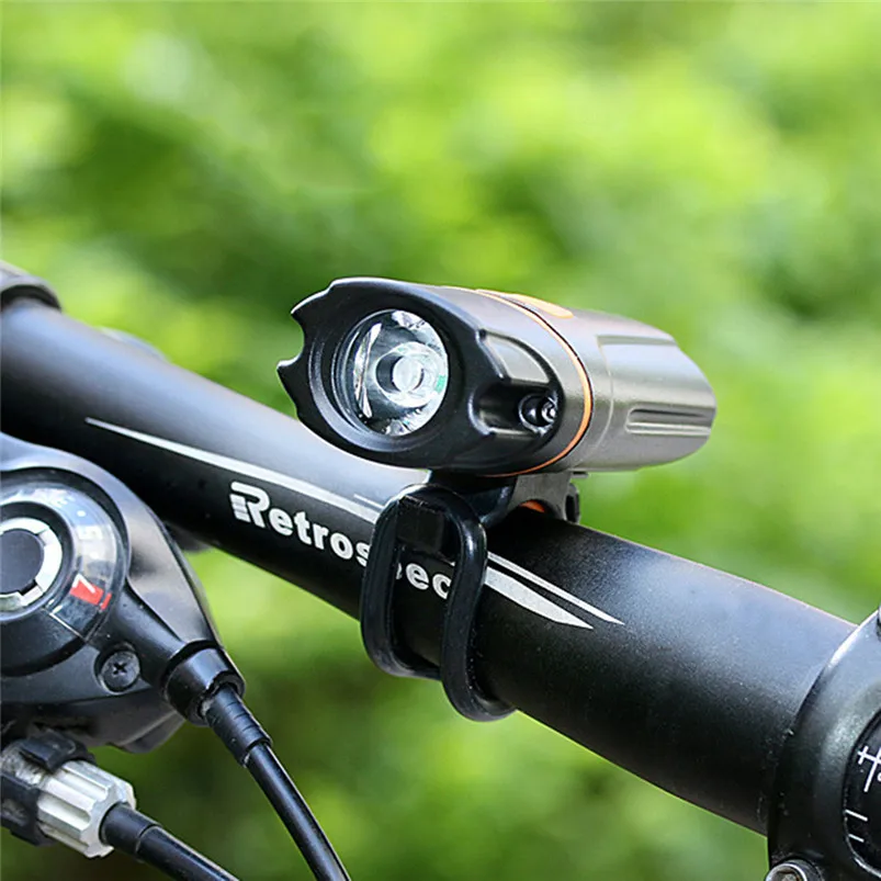 Torch Led Light Bicycle Head Light Front Handlebar Lamp Flashlight Waterproof LED Torch Flashlight Rechargeable Zaklamp 40JY2304