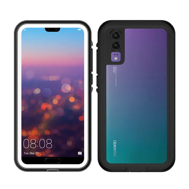 Водонепроницаемый чехол Leanonus для huawei P20 Pro с защитой от снега, чехол для huawei P20 P20 Lite, открытый спортивный чехол Coques - Цвет: White