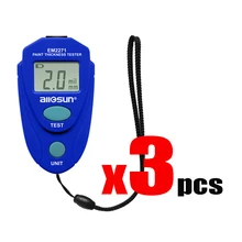 3 шт./лот AllSun EM2271 Цифровой Мини-Автомобильный измеритель толщины краски 0-80mil 0,1 мм автомобильный толщиномер покрытия