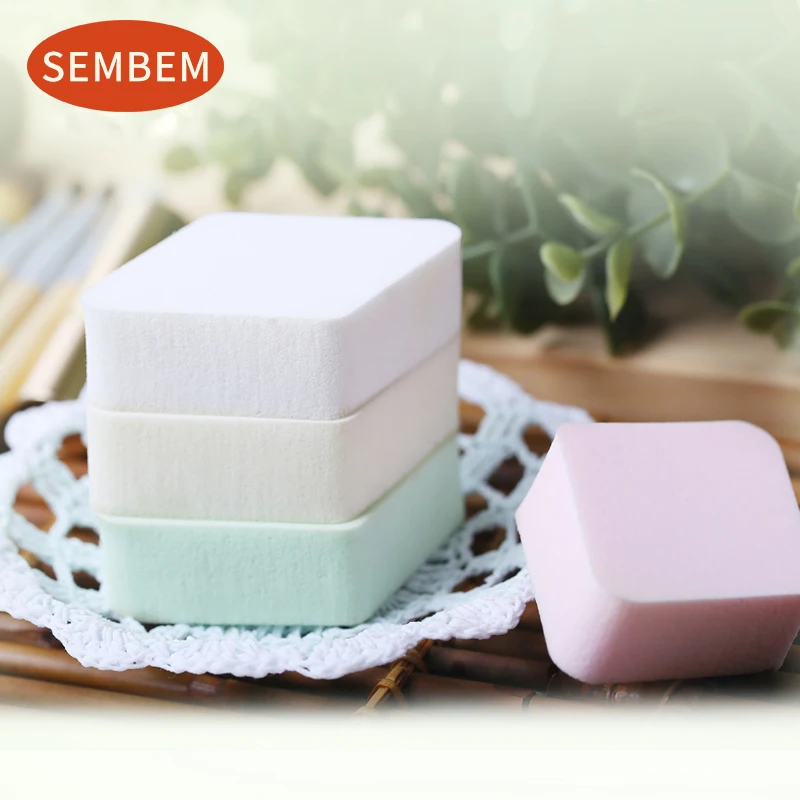 

SEMBEM 4pcs Thick Make up Sponge Professional Soft SBR Beauty Foundation Sponge Multifunction Cosmetic Powder Puff Makeup Sponge