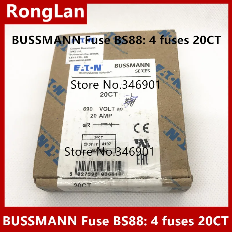 

[SA]United States BUSSMANN Fuse BS88: 4 fuses 20CT 20A 10CT 16CT 690V--10PCS/LOT