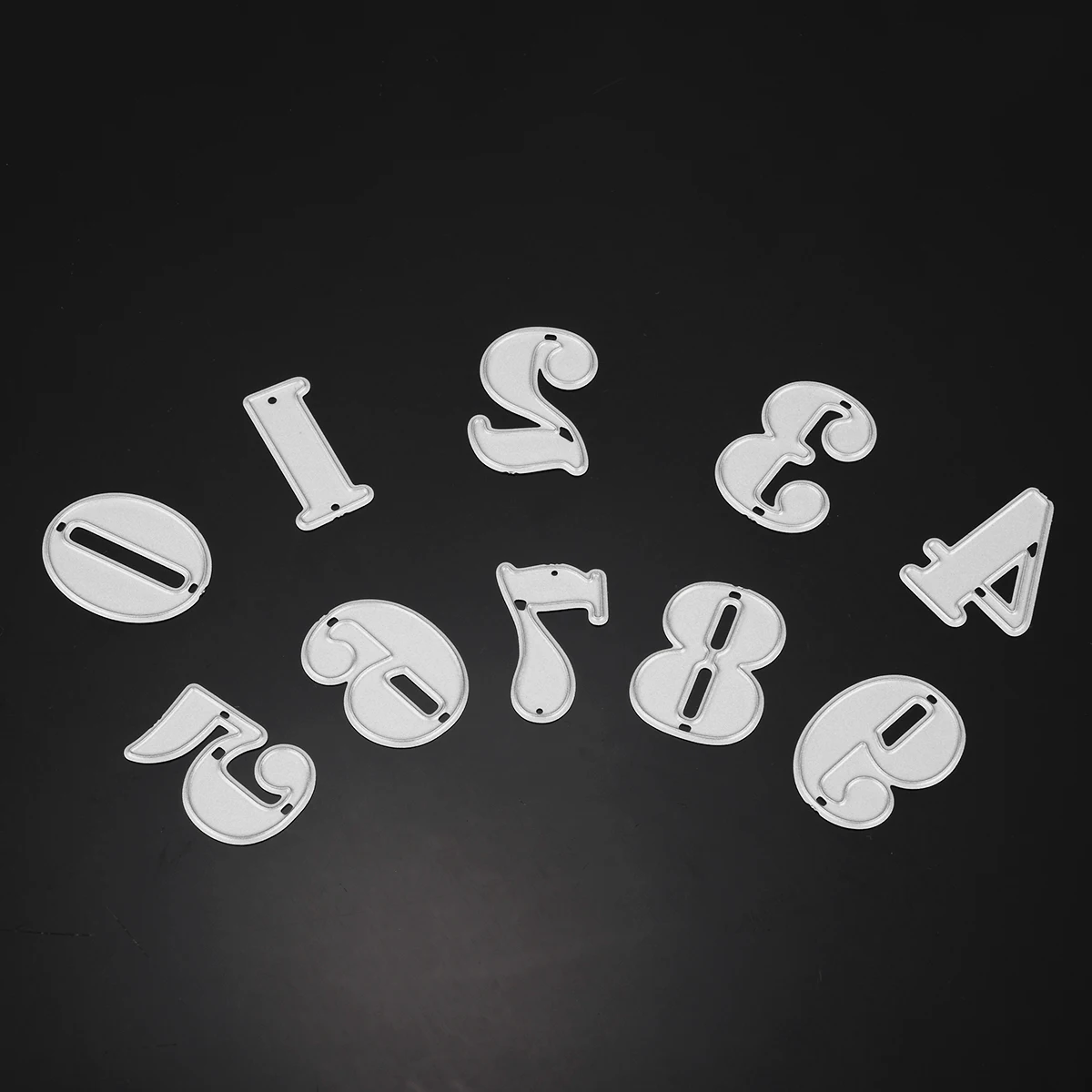 0-9 Numbers Cutting Die Set Carbon Steel Embossing Cutting Stencil Paper Cards Decorative Crafts Scrapbooking Template Mold