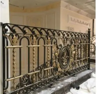 Кованые железные палубные перила балюстрада системы стержня для шагов|Оконные
