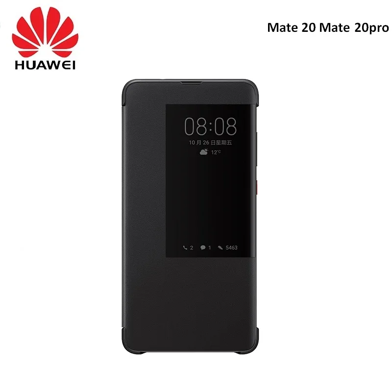 

Original huawei smart window holster Flip Cover Leather Phone Case For Huawei Mate20 Mate20pro