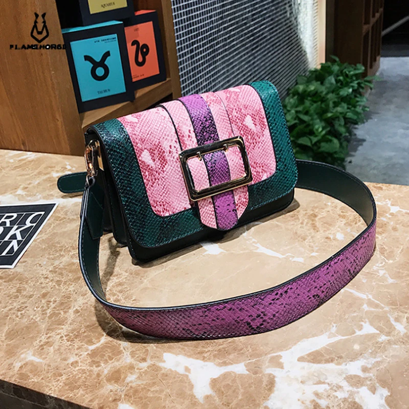 

Luxury Handbag Designer Bags For Women 2018 Leather Flap Clutch Purse Chain Serpentine Ladies Shoulder Messenger Bags Sac A Main