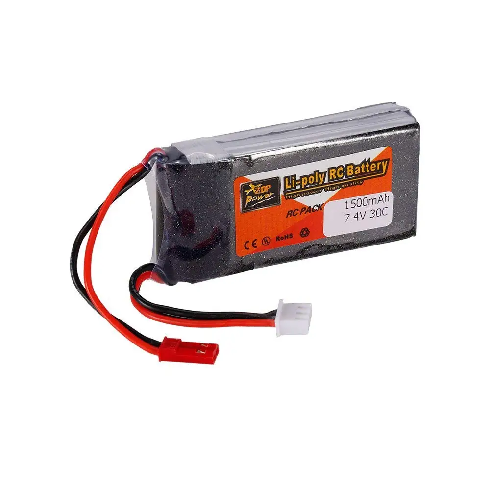 ZOP мощность Липо Батарея для 2 S 7,4 V 1500 mah 30C JST для QAV250 H210 LS180 FPV гонки RC Quadcopter автомобилей Лодка