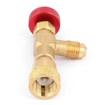 

Electric Magnetic Valve Solenoid Valve 1/4''-5/16'' Brass Flow Control Valve for Refrigerant Charging Hose R410A Shut-off New