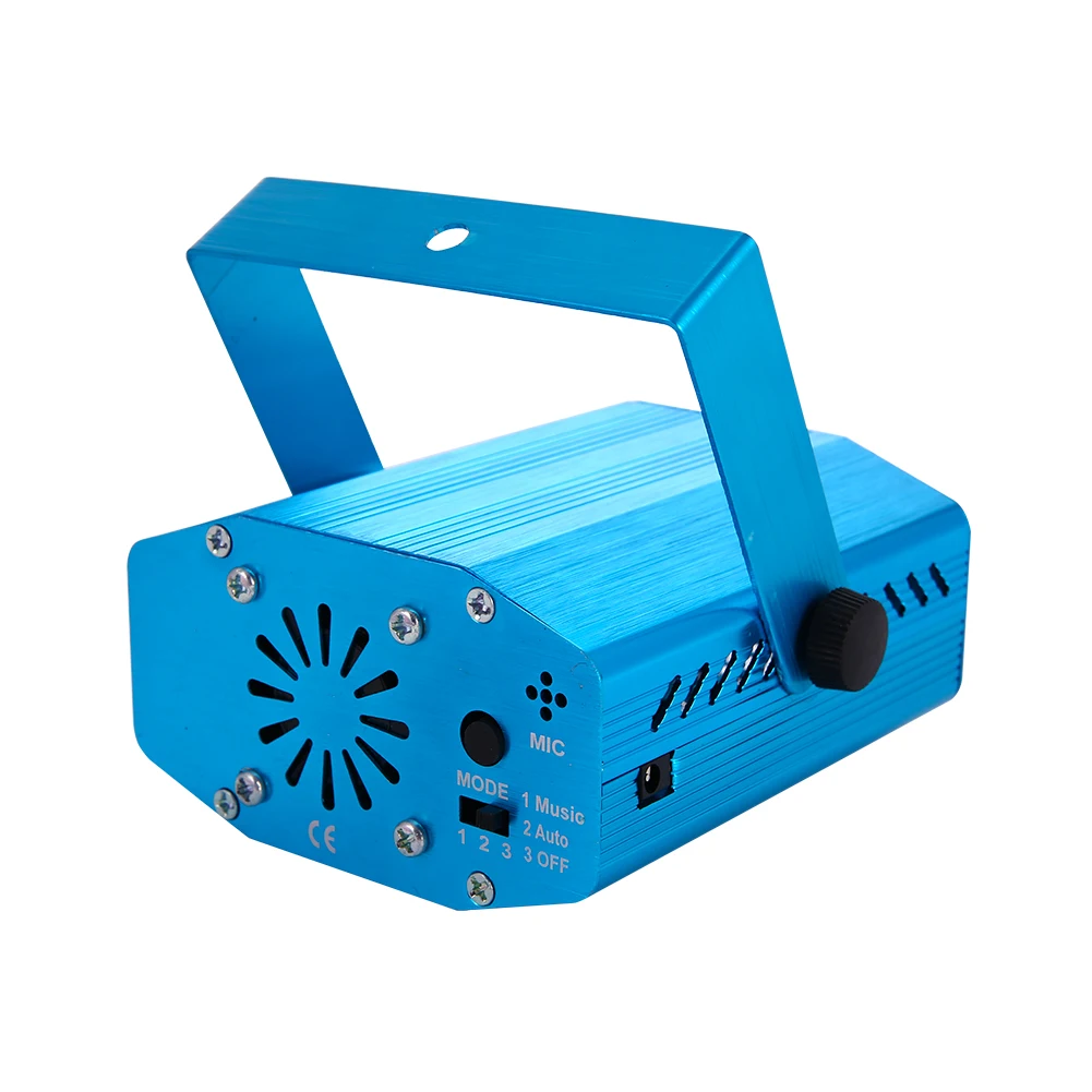 Мини RGB светодиодный лазерный проектор дискотека свет Голосовая активация