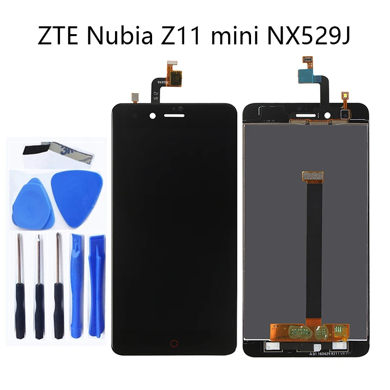 

For ZTE Nubia Z11 Mini NX529j 5.0'' new LCD + touch screen digitizer components black and white 100% tested + logistics tracking