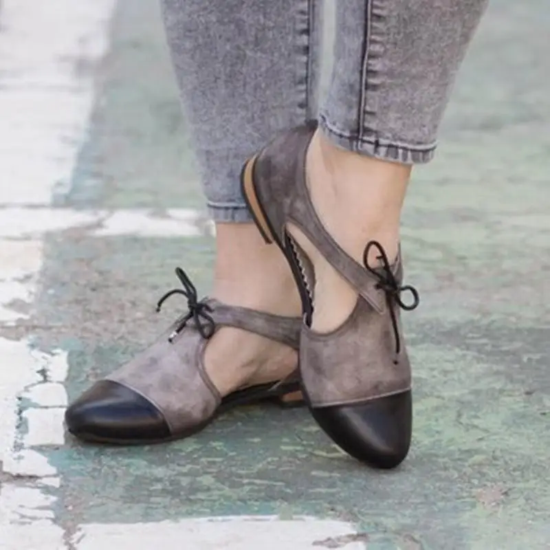 

Puimentiua Vintage Casual Bowknot Sandals Espadrilles Women Fashion Sandals Women Flat Platform Sandals zapatos de mujer 2019