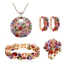 Роскошный комплект ювелирных изделий из кубического циркония цвет шампанского Золотой серьги браслеты ожерелья Броши для женщин Свадебные украшения