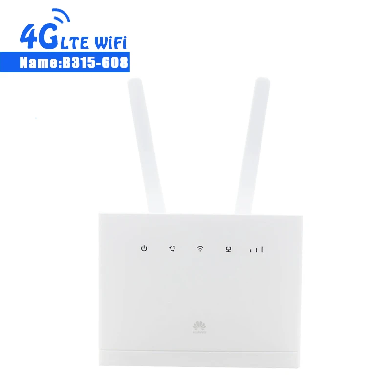 Разблокировка huawei B315 B315s-608 150 Мбит/с 4G LTE CPE wifi роутер модем с sim-картой слот до 32 Wi-Fi устройств+ 2 шт антенна