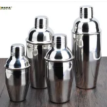 1 шт. 4 Размеры Нержавеющая сталь шейкер Коктейль Смеситель вино мартини питьевой Бостон Стиль шейкер для партии панели инструментов OK 0430