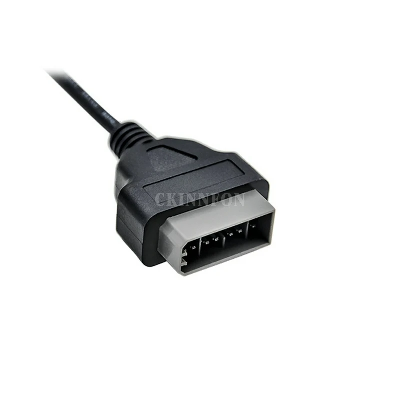 200 шт./лот 40 см OBD кабель для Nissan 14 Pin штекер 16 Pin Женский OBD2 OBDII диагностический инструмент адаптер
