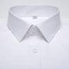 Camisa de vestir básica sólida de manga larga para hombre, con un solo bolsillo, de alta calidad, Formal, de trabajo blanco y Social para oficina camisas ► Foto 2/6